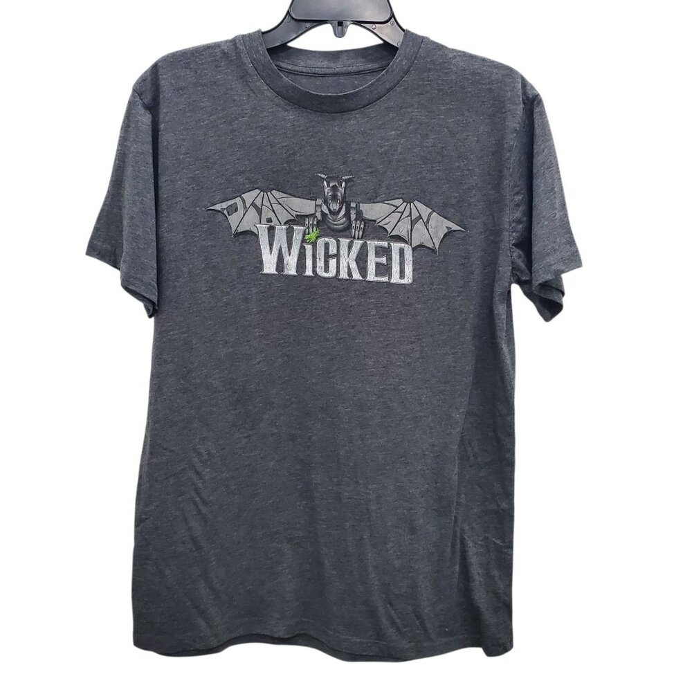 Wicked Charcoal Vintage 2005‎ Defying Gravity 1st National Tour Broadway Tee L